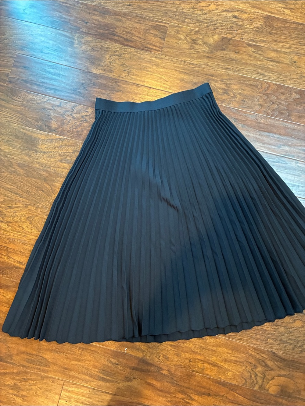 H&M Navy Knife Pleat Skirt